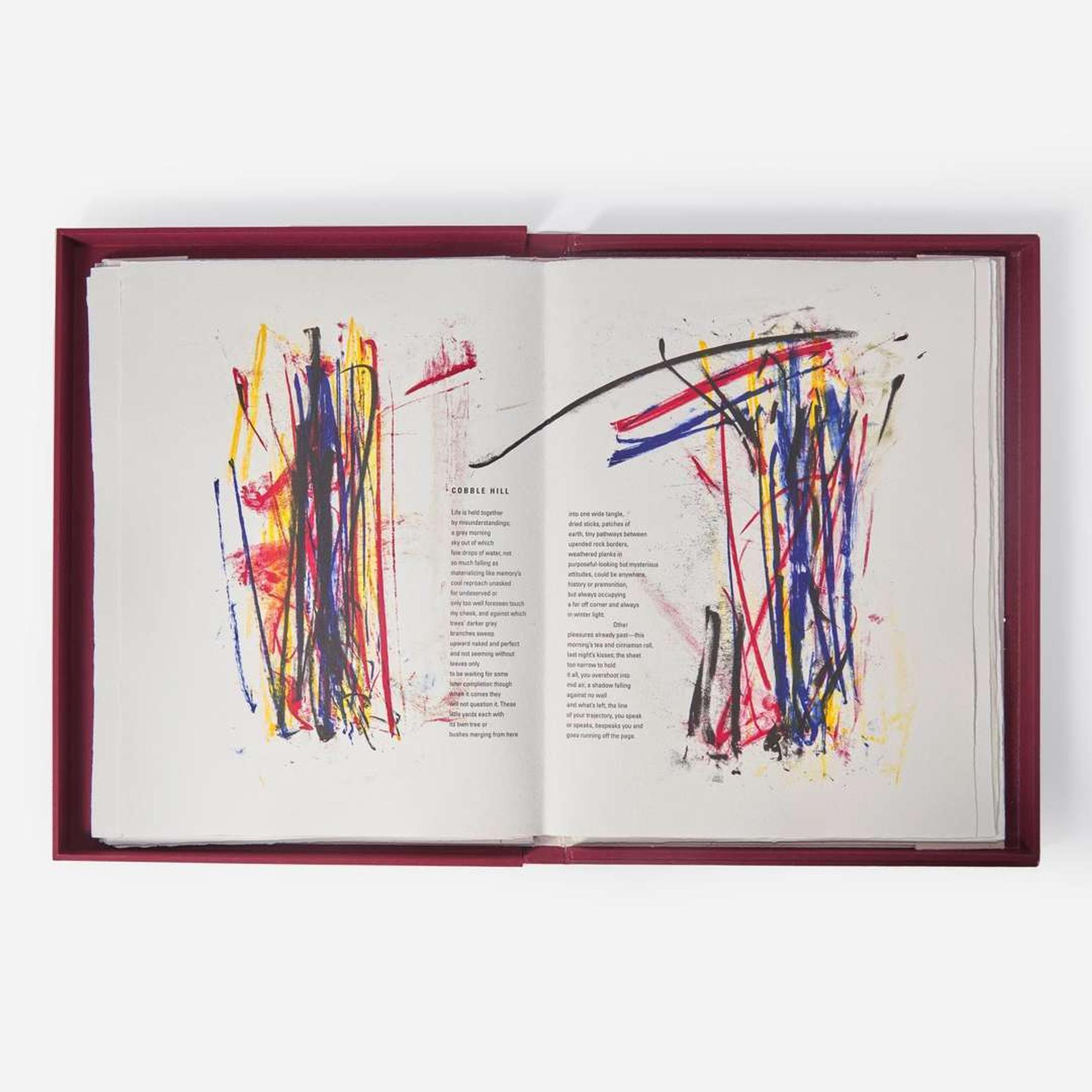 Joan Mitchell (American, 1925-1992) Poems (complete portfolio of 8 works, with text by Nathan Kernan)