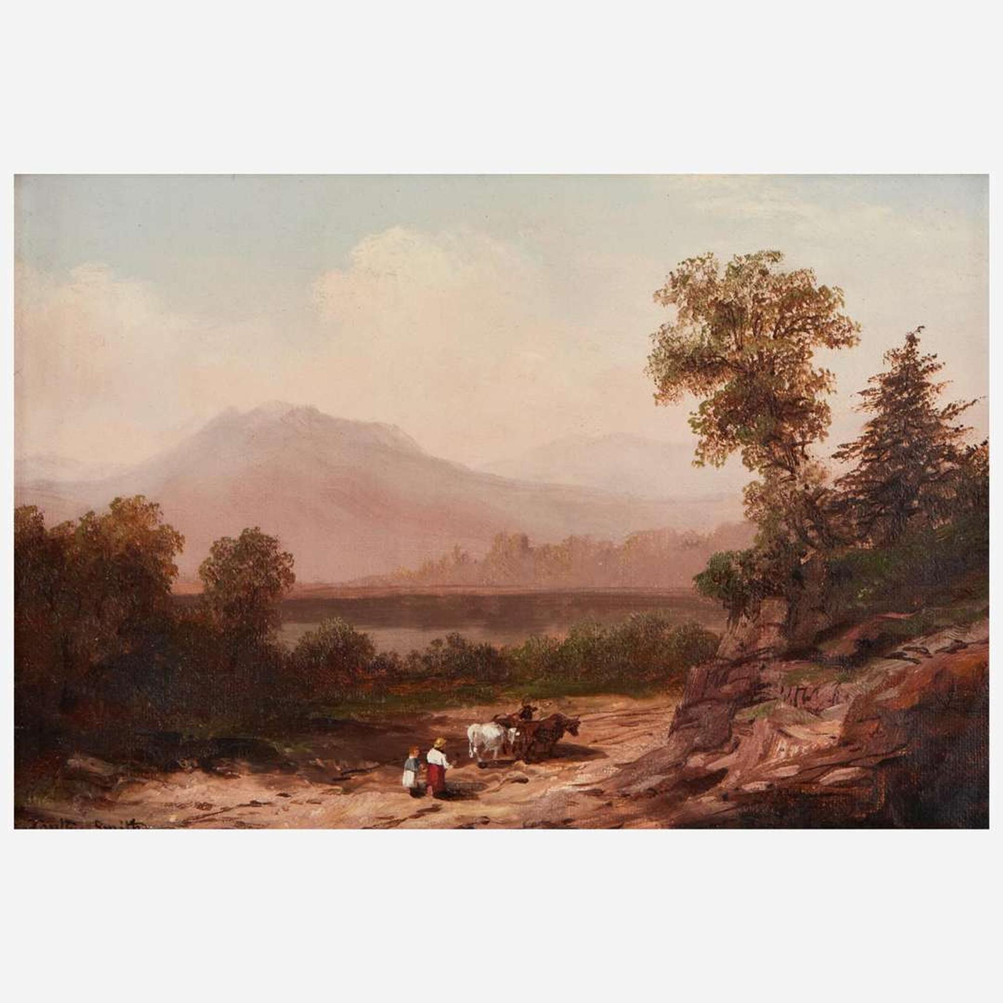 Xanthus Russell Smith (American, 1839–1929) Figures On their Way to Vermont