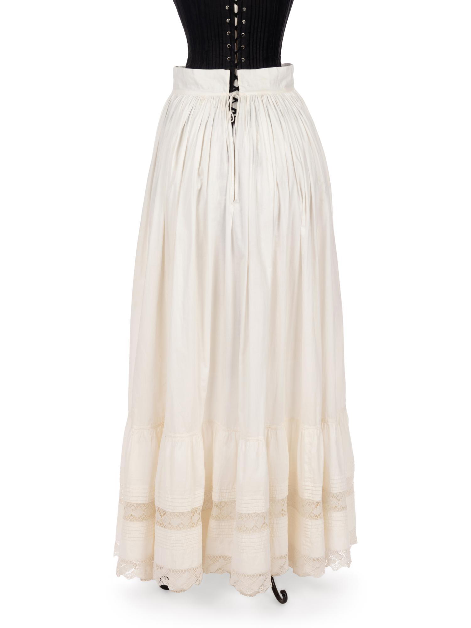 Collection of Five Cotton Pairs of Drawers and Three Petticoats, 1870-1900s