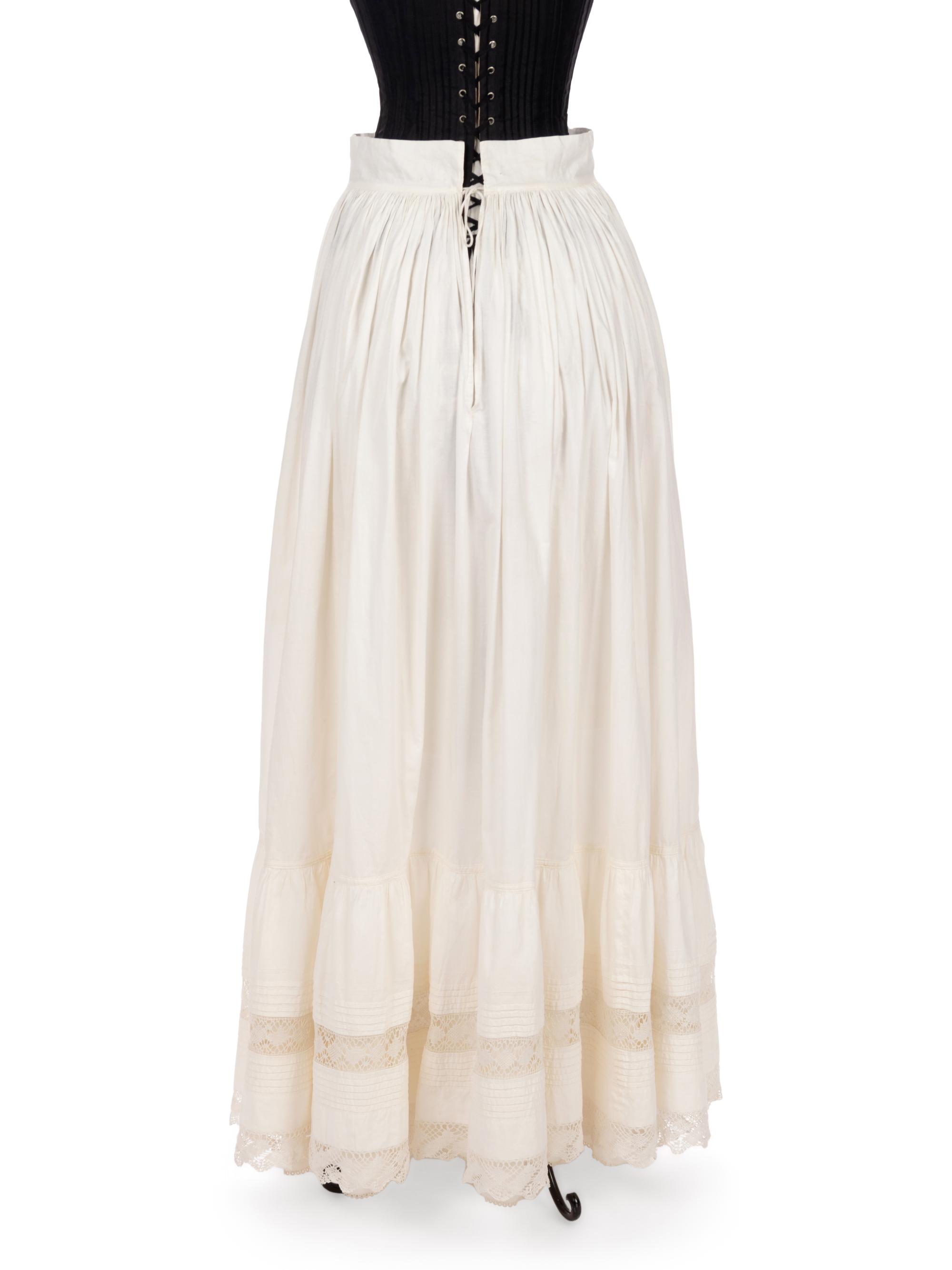 Collection of Five Cotton Pairs of Drawers and Three Petticoats, 1870-1900s