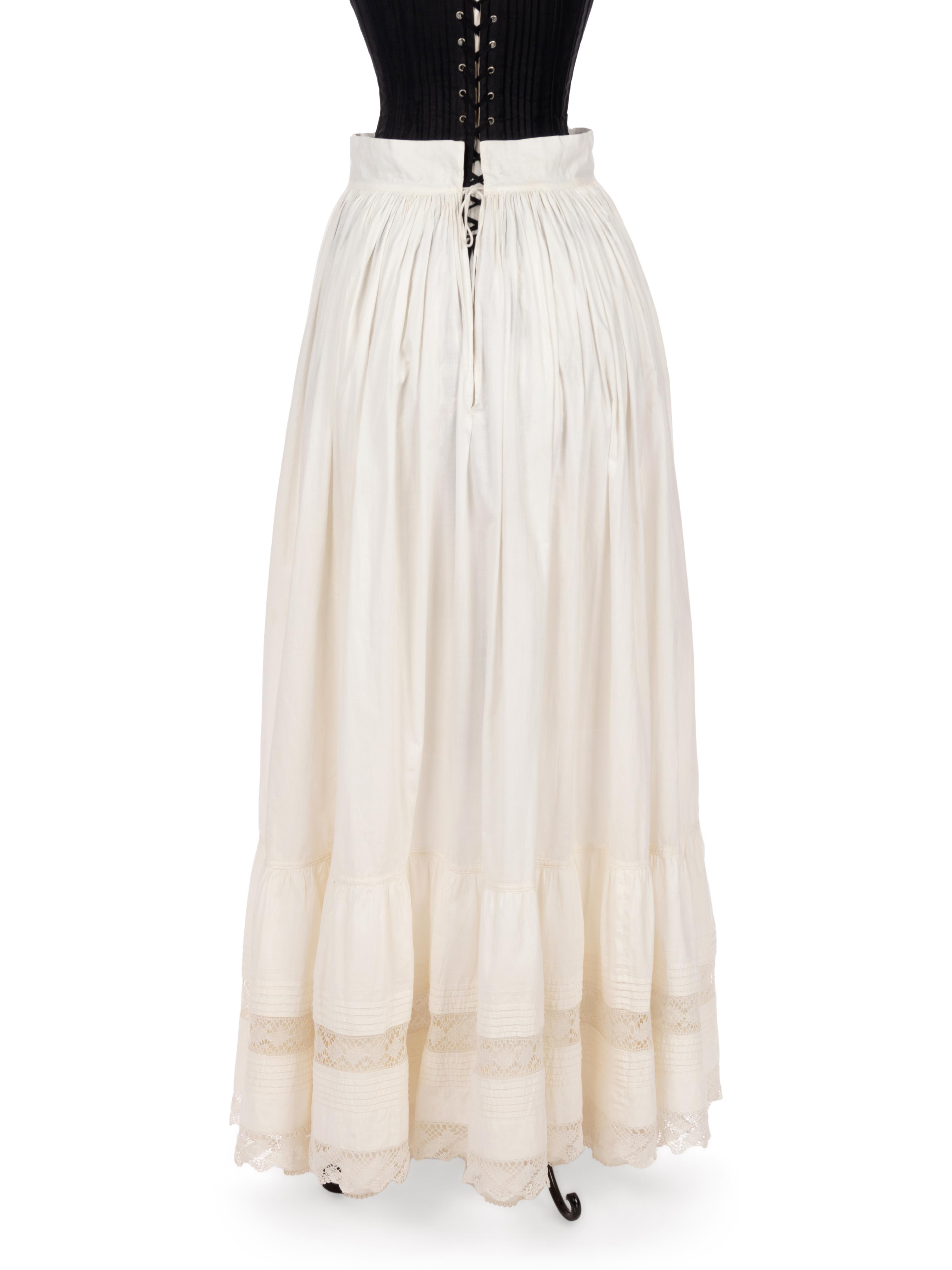 Collection of Five Cotton Pairs of Drawers and Three Petticoats, 1870-1900s