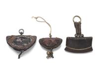 Two Tibetan Purses and a Flint, 19th Century or Later 十九世紀或更晚 藏式火鐮三枚