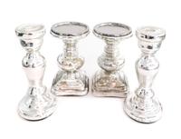 A Pair of Acrylic Candle Holders Height of candle holders 8 7/8 inches. — 20TH CENTURY