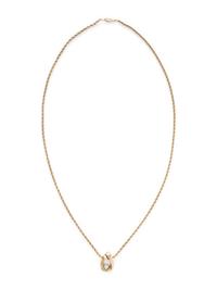 YELLOW GOLD AND DIAMOND PENDANT NECKLACE