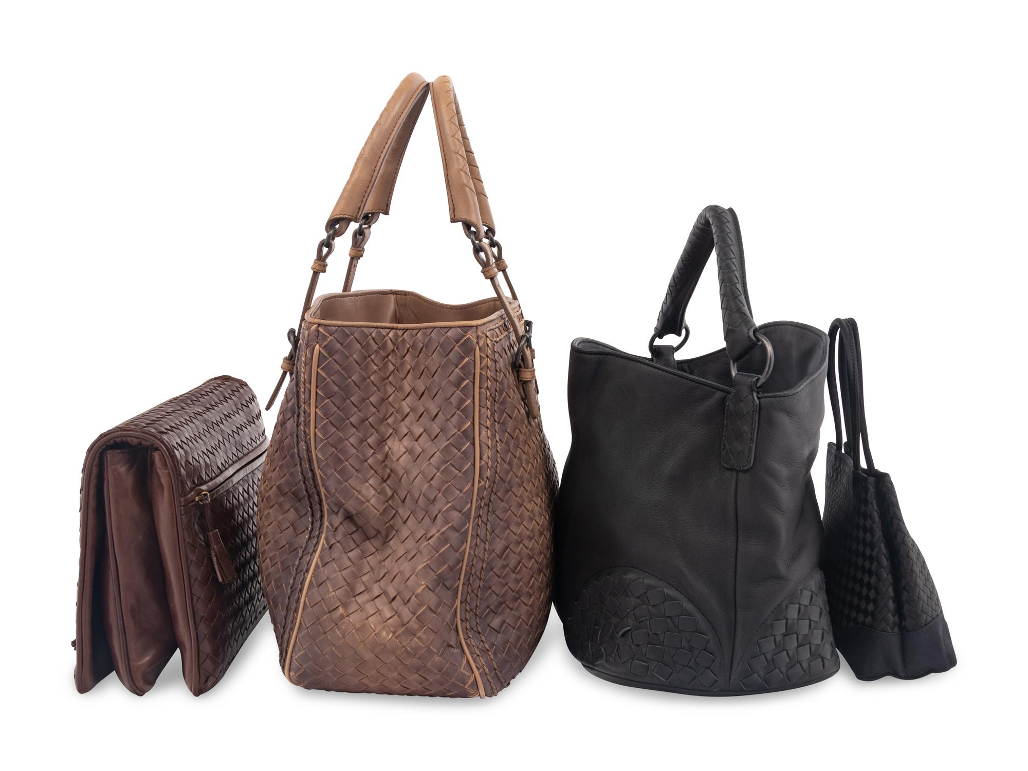 Four Bottega Veneta Intrecciato Bags