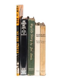 A Group of Six Books Authored By Or About Joe Louis (Including One Signed Autograph Edition),
