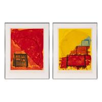 John Hoyland (British, 1934-2011) — Trace and Trickster, 1979 (two works)