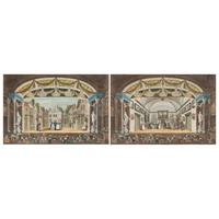 A Pair of Dutch Hand Colored Engravings (19th Century)