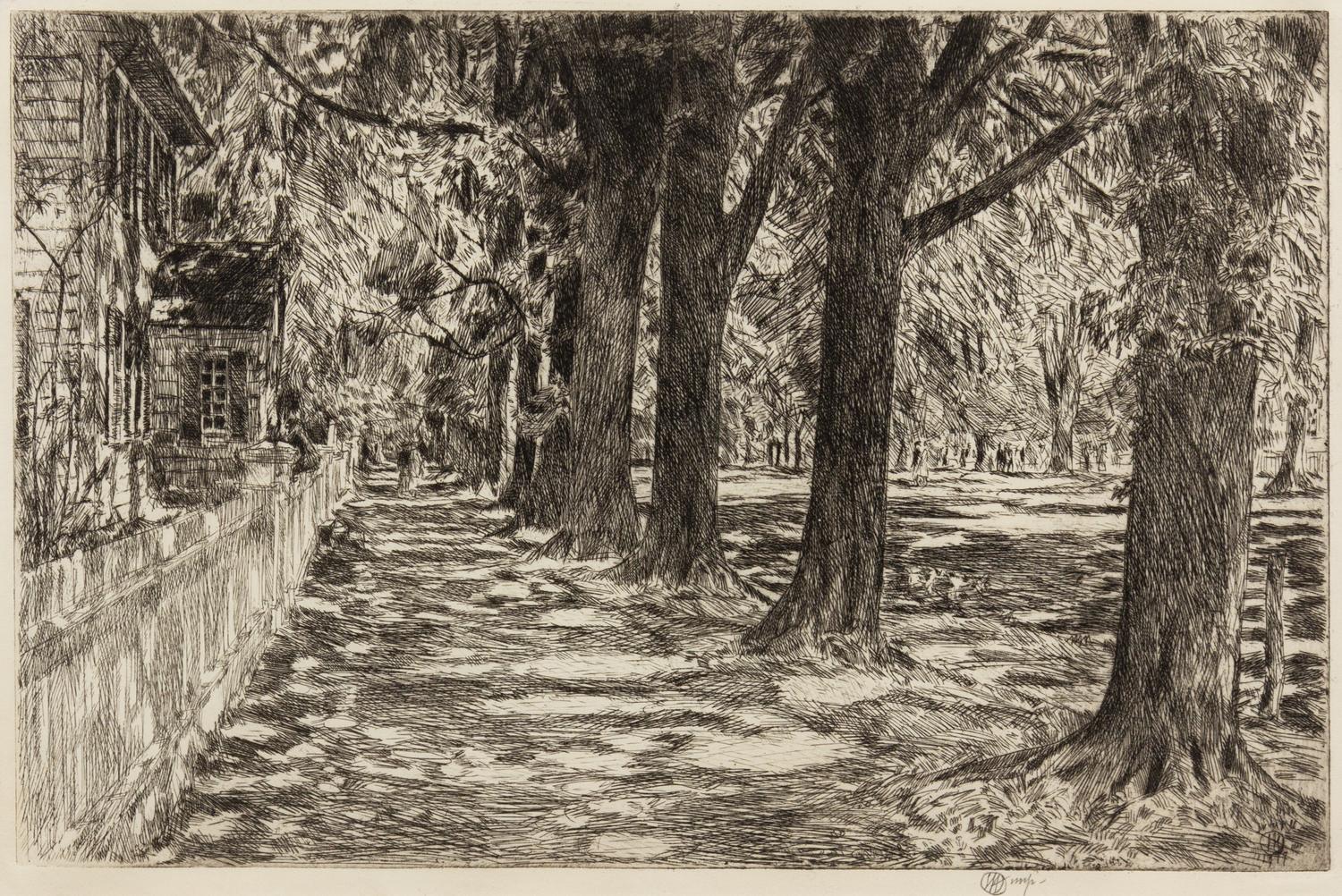 Childe Hassam, (American, 1859-1935), East Hampton, 1917
