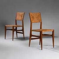Pair of Leggera Hardwood Side Chairs, designed 1952 Cassina, Italy
