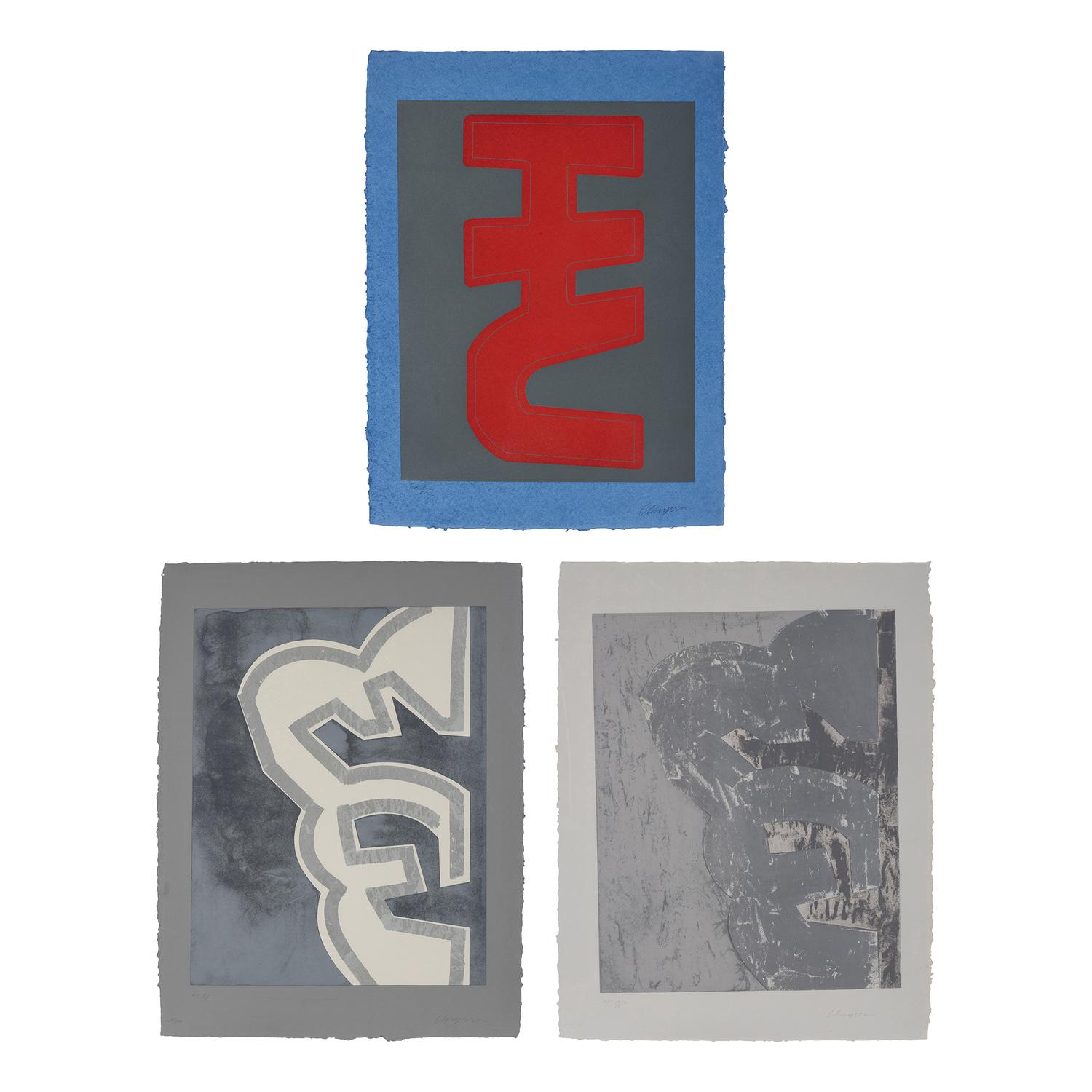 Chryssa (American/Greek, 1933-2013) — Gates to Time Square : three plates, 1978