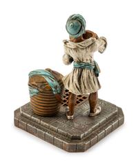 An Austrian Cold-Painted Bronze Figure of a Man With a Jug — EARLY 20TH CENTURY
