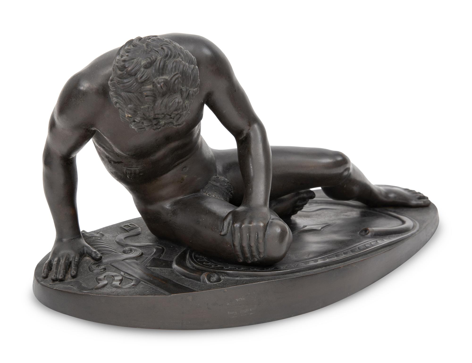A Grand Tour Bronze Figure of The Dying Gaul