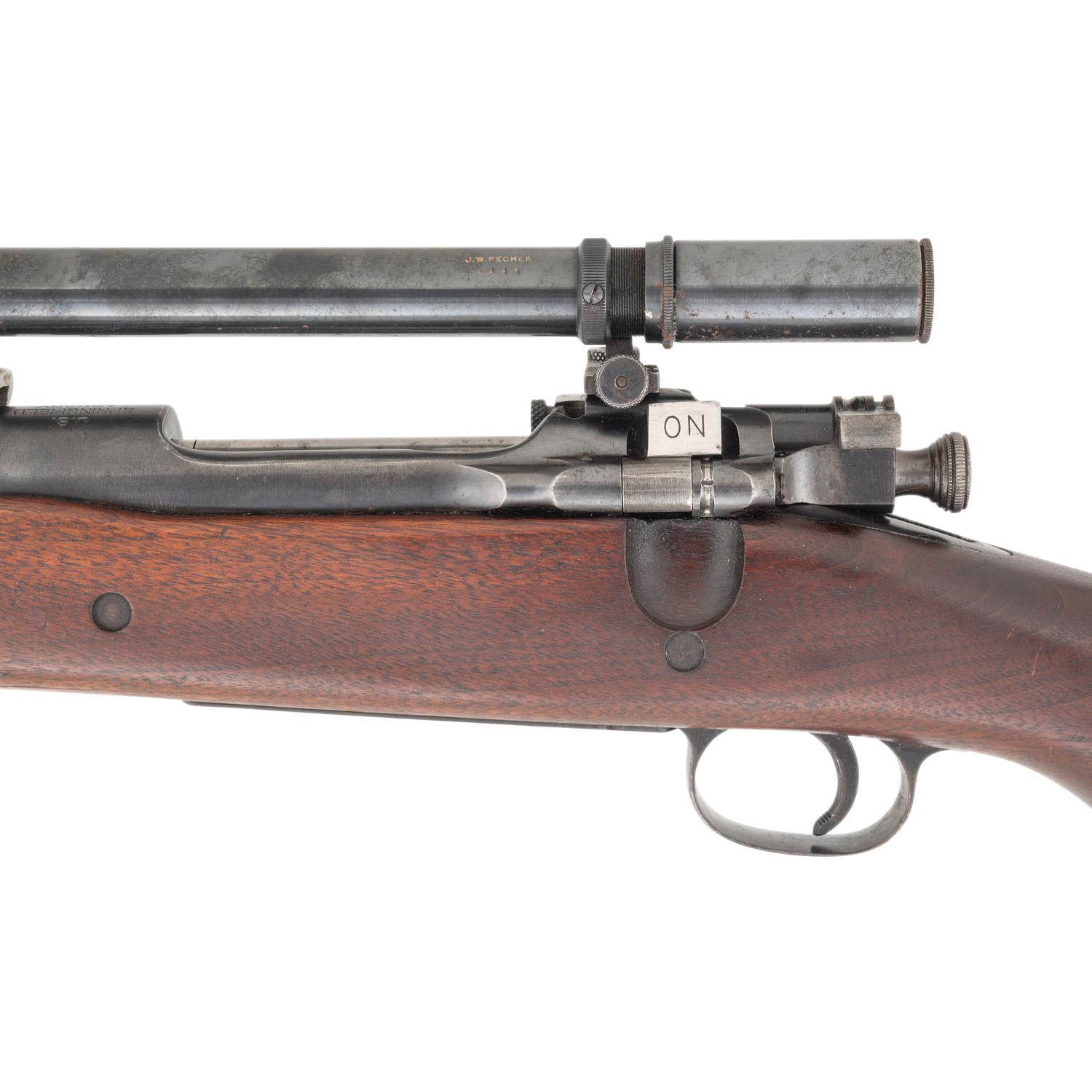 **Springfield Model 1903 NRA Sporter Star Gauge Barrel Fitted with Aftermarket Fecker Scope and Blocks