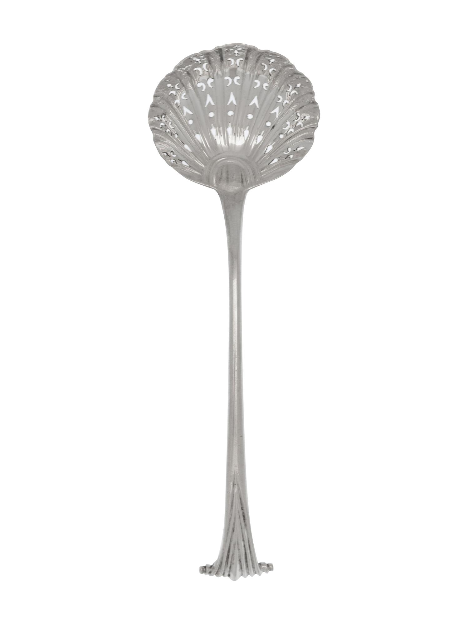 A George III Silver Pierced Serving Ladle