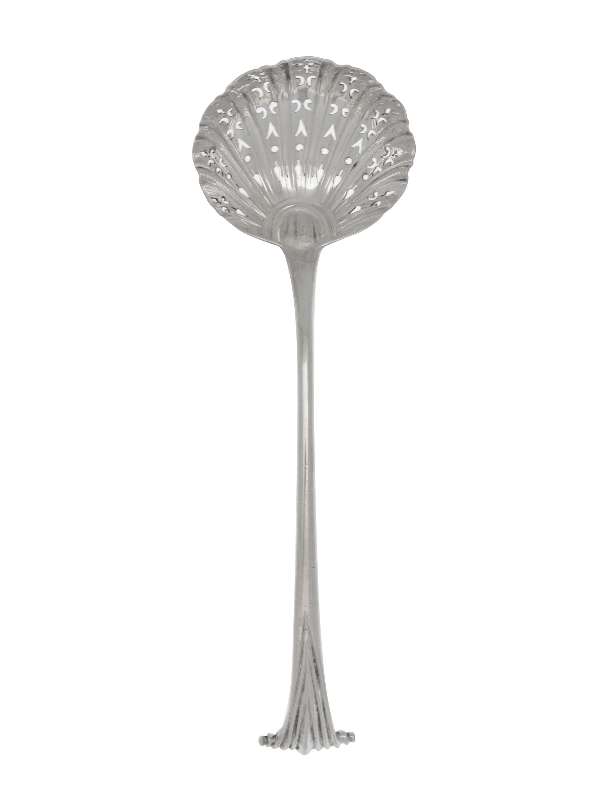 A George III Silver Pierced Serving Ladle