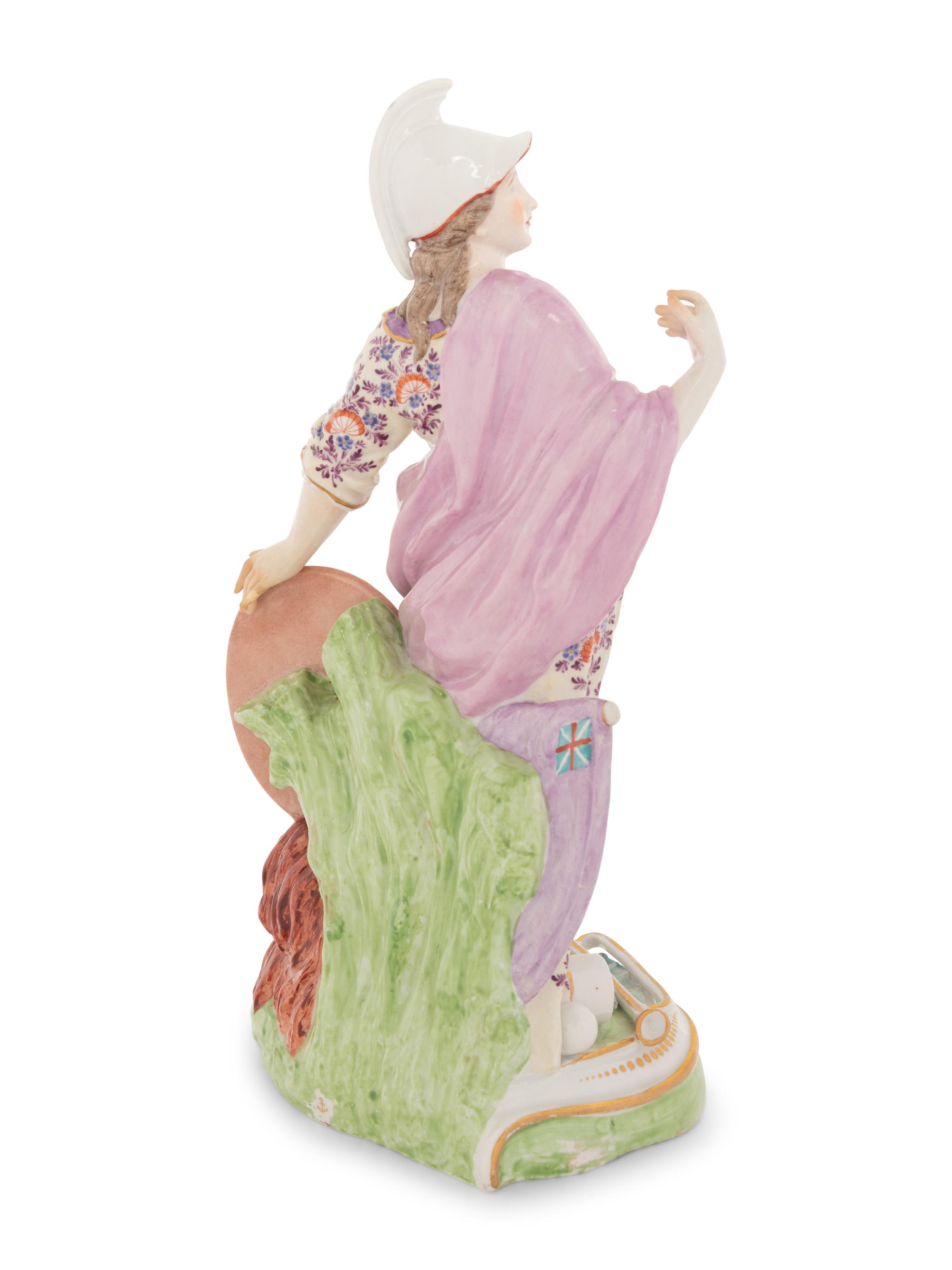 A Chelsea Porcelain Figure of Britannia
