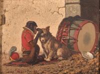 Vincent de Vos (Belgian, 1829-1875) - Best Friends (A Pair)