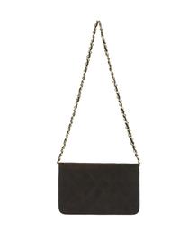 Chanel Brown Quilted Suede Shoulder Bag