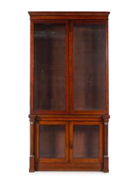 An Empire Style Walnut Bookcase