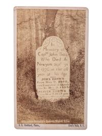 [SLAVERY & ABOLITION]. STODDARD, S.R., photographer. CDV of John Brown's grave, North Elba, New York. Glen's Falls, NY: 1882.