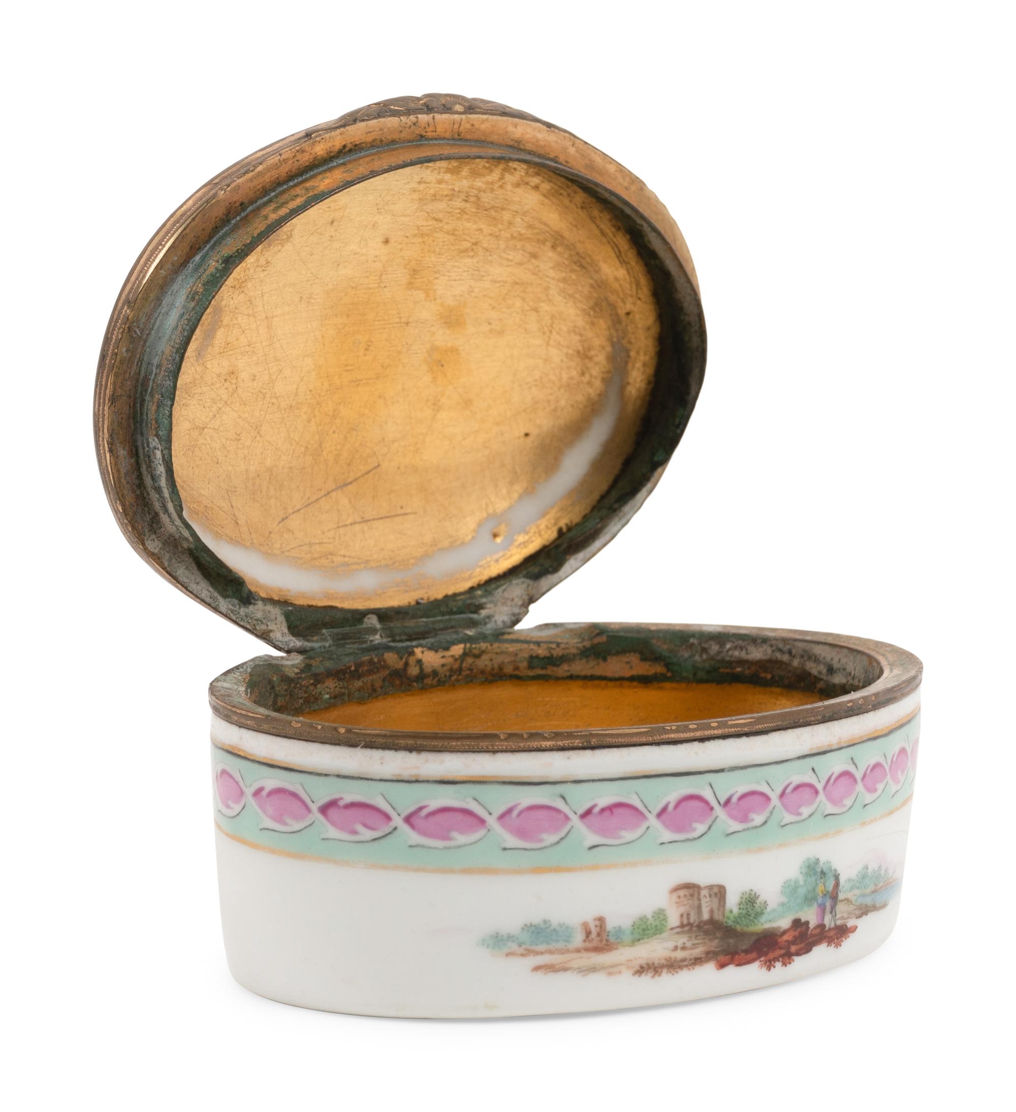 Five French and German Porcelain Boxes