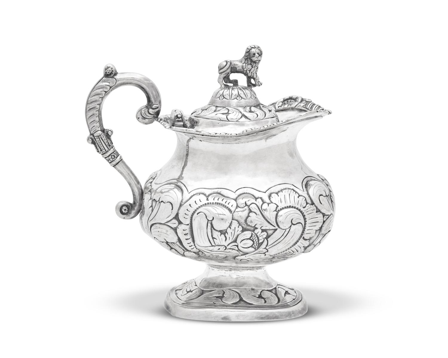A Portuguese Silver Covered Creamer Or Milk Jug For The Brazilian Market