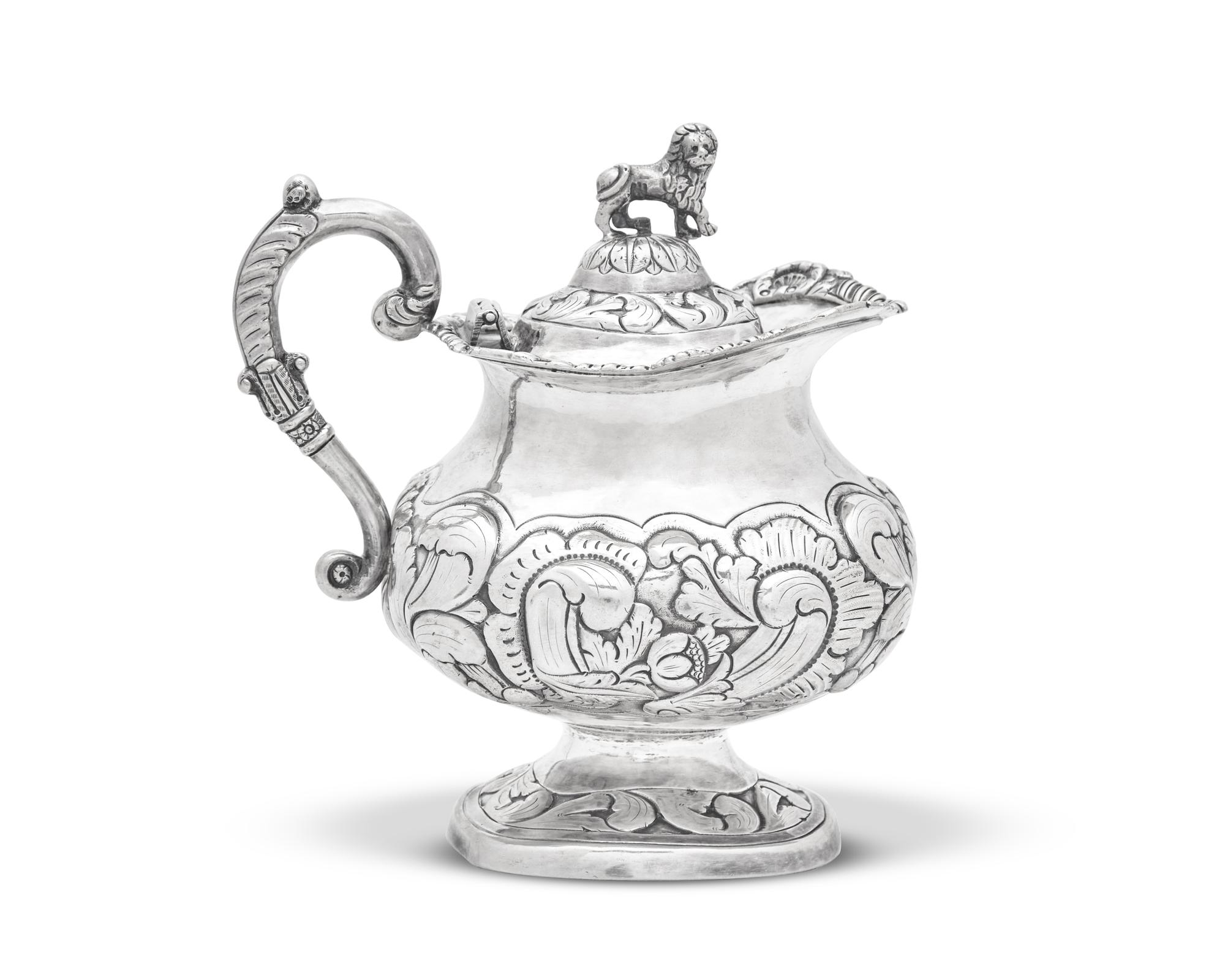 A Portuguese Silver Covered Creamer Or Milk Jug For The Brazilian Market