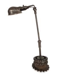 An Iron Gear Base Table Lamp — 21st Century