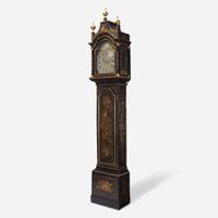 A George III Japanned Tall Case Clock Thomas Hally, London, late 18th century