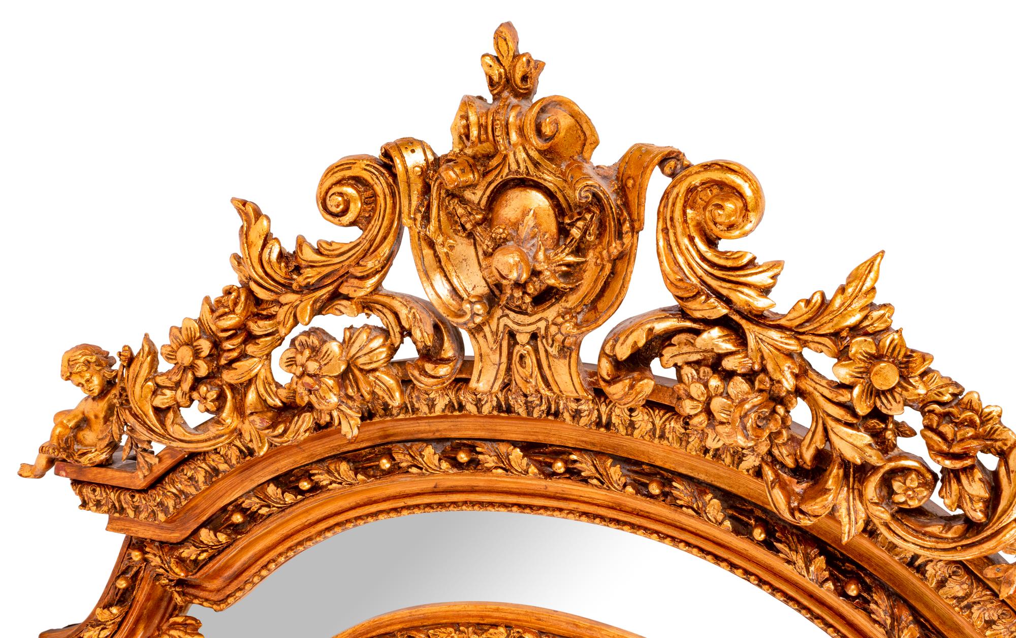 A Louis XV Style Gilded Mirror