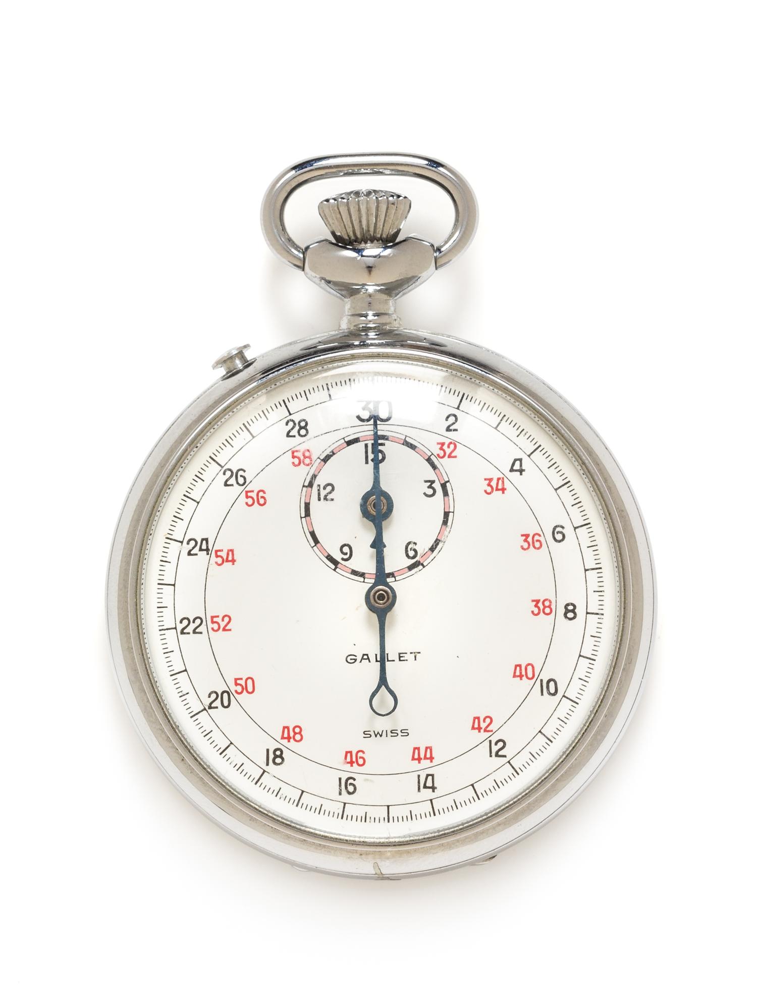 A Collection of Metal Stop Watches, Gallet, 111.60 dwts.