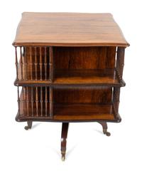 A Regency Rosewood Revolving Bookstand — 19TH CENTURY