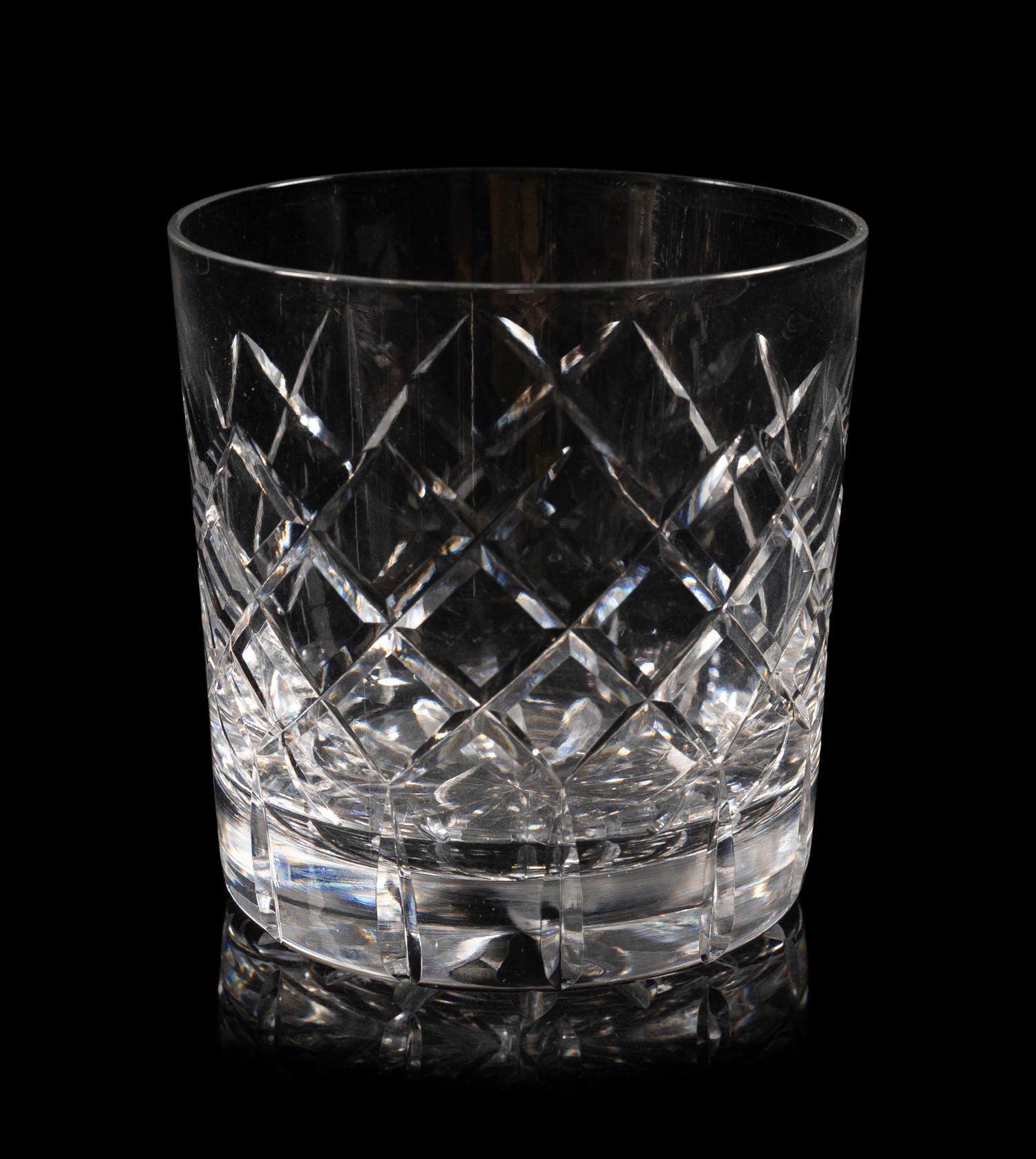 A Group of Val Saint Lambert Cut Glass Tableware