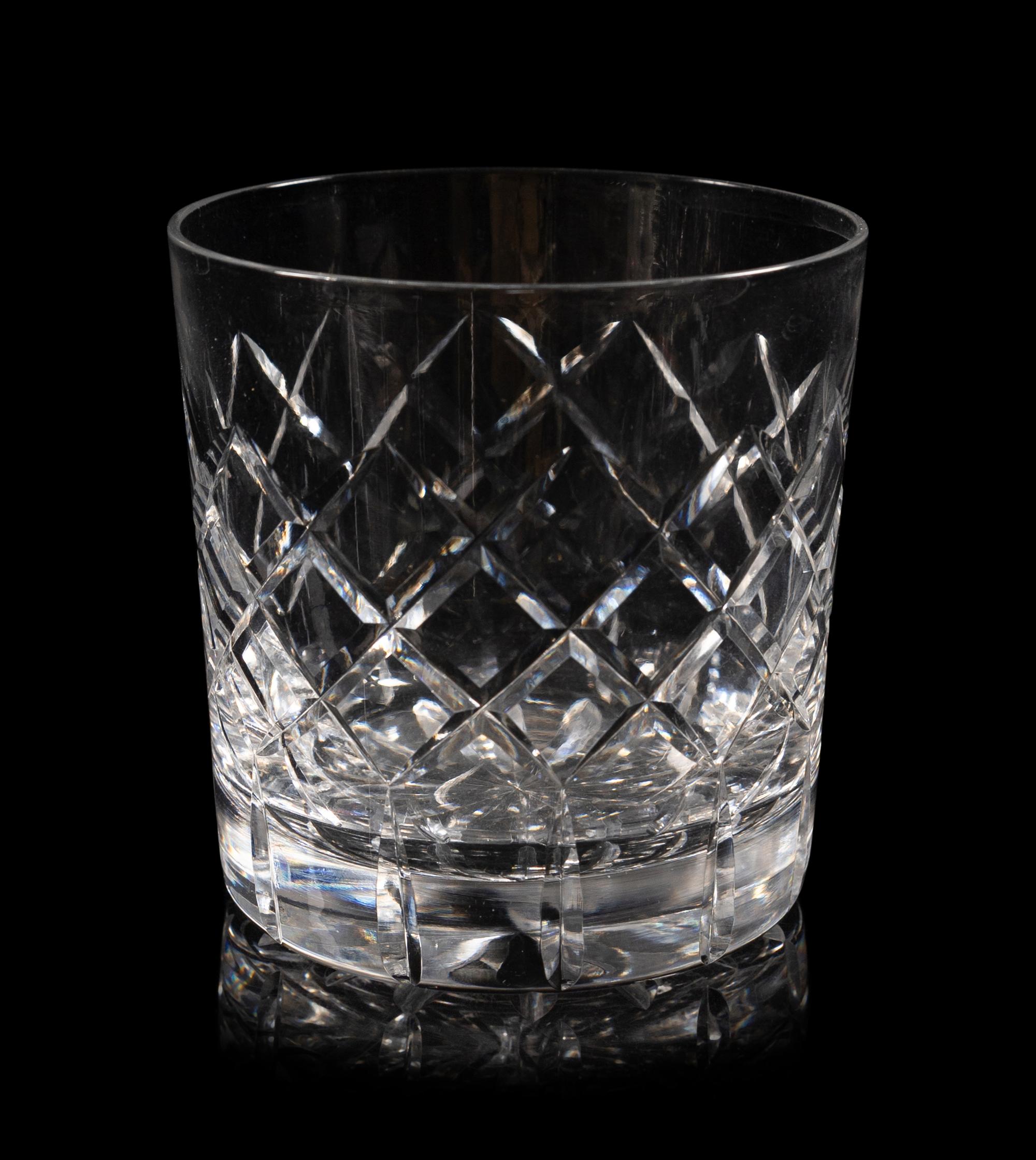 A Group of Val Saint Lambert Cut Glass Tableware