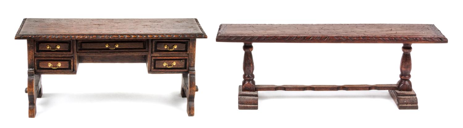 Two Furniture Articles Width of refectory table 7 inches. — Barbara Jean