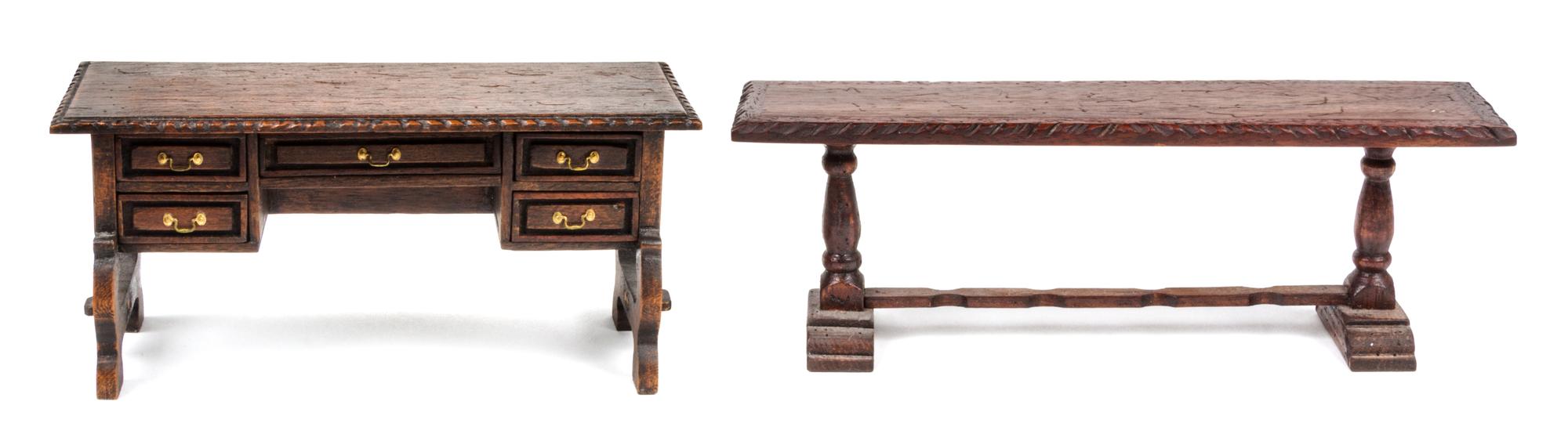Two Furniture Articles Width of refectory table 7 inches. — Barbara Jean