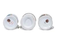 Three Porcelain Occupational Shaving Mugs
