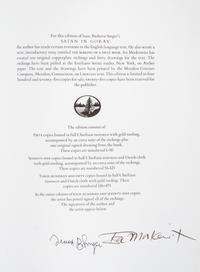 (SINGER, ISAAC BASHEVIS) MOSKOWITZ, IRA. Satan in Goray. New York, 1981. Limited. Signed twice.
