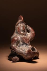 A Colima Terracotta Erotic Effigy Vessel