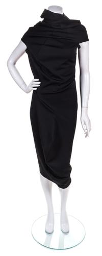 A Comme des Garcons Black Sleeveless "Bump" Dress, Size S.