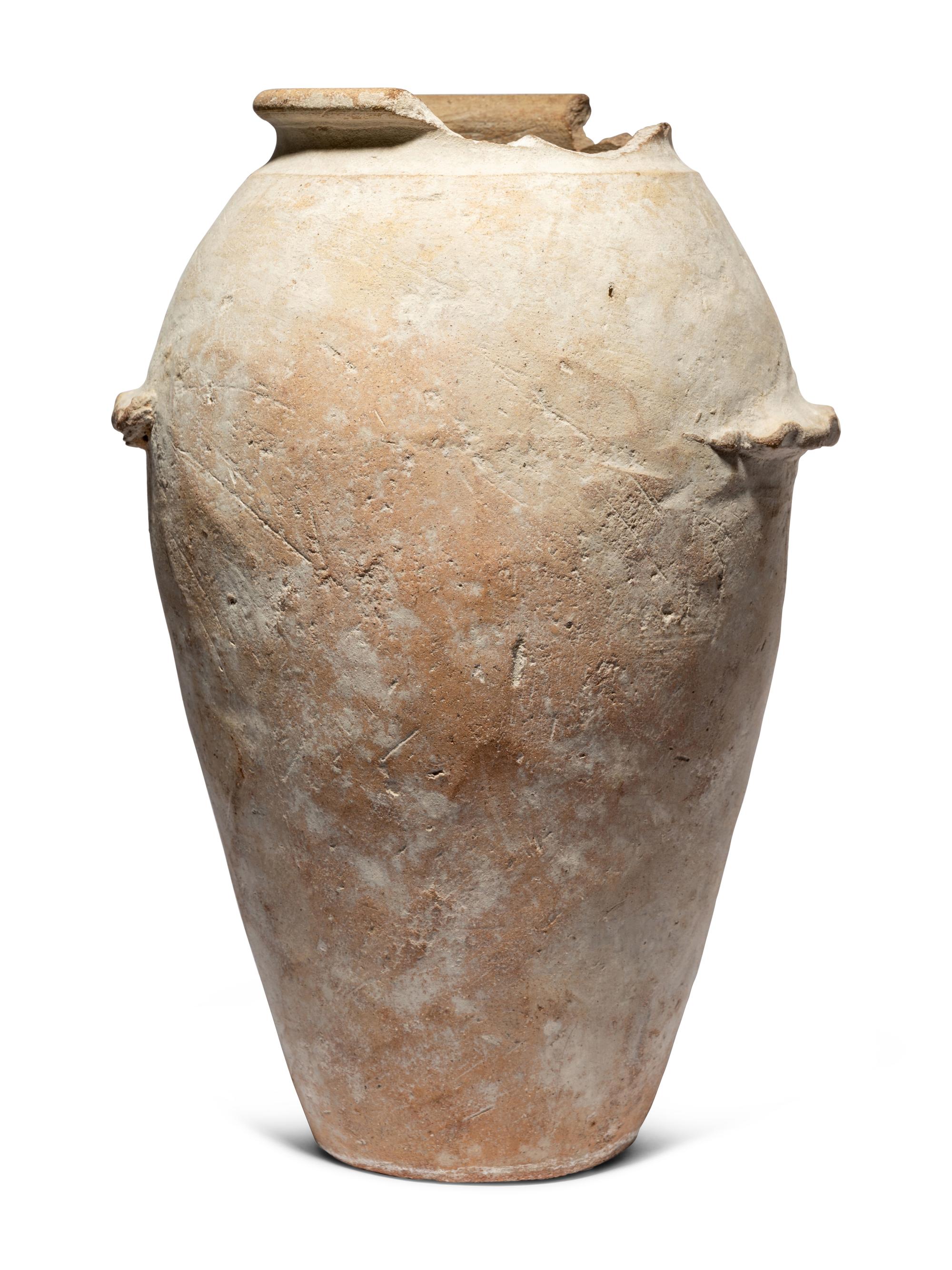An Egyptian Pottery Snake Jar
