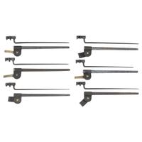 Lot of Six U.S. Model 1873 Trapdoor Rifle Bayonets & Scabbards