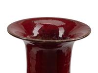 A Pair of Large Sang-de-Boeuf Glazed Ceramic Vases