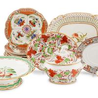 An Assembled Group of English Porcelain Articles