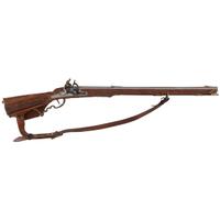 Contemporary Snaphance Jaeger Rifle in the Style of Meister der Tierkopfranke by John B. Derrick (American, b.1936)