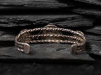 Navajo Twisted Wire and Turquoise Cuff Bracelet