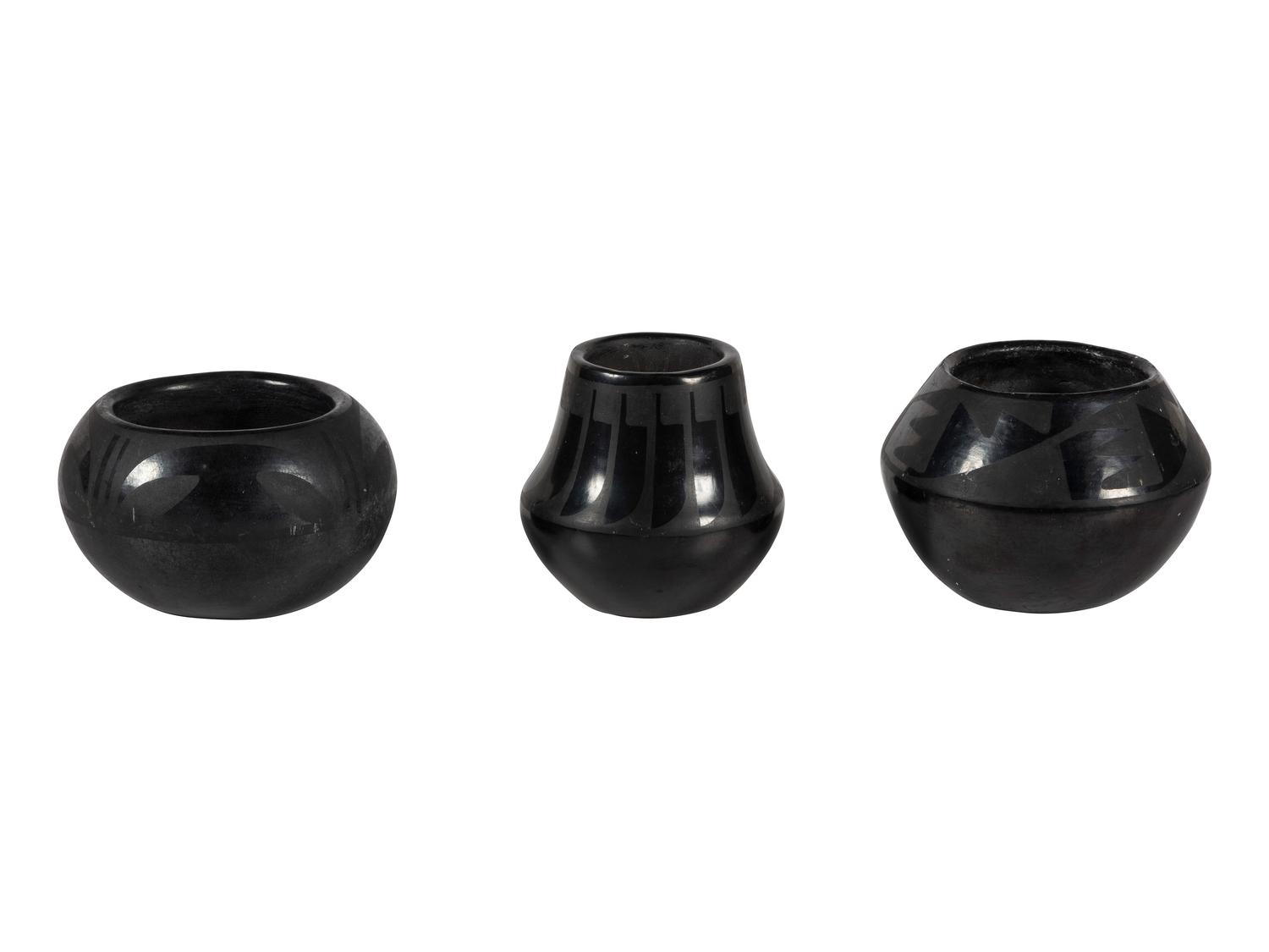 Blackware Pottery Jars