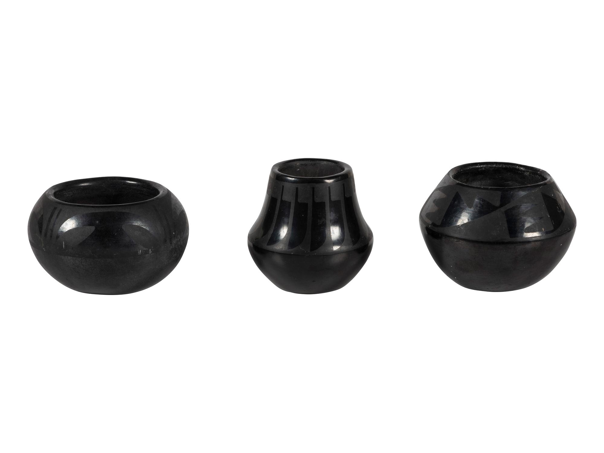 Blackware Pottery Jars