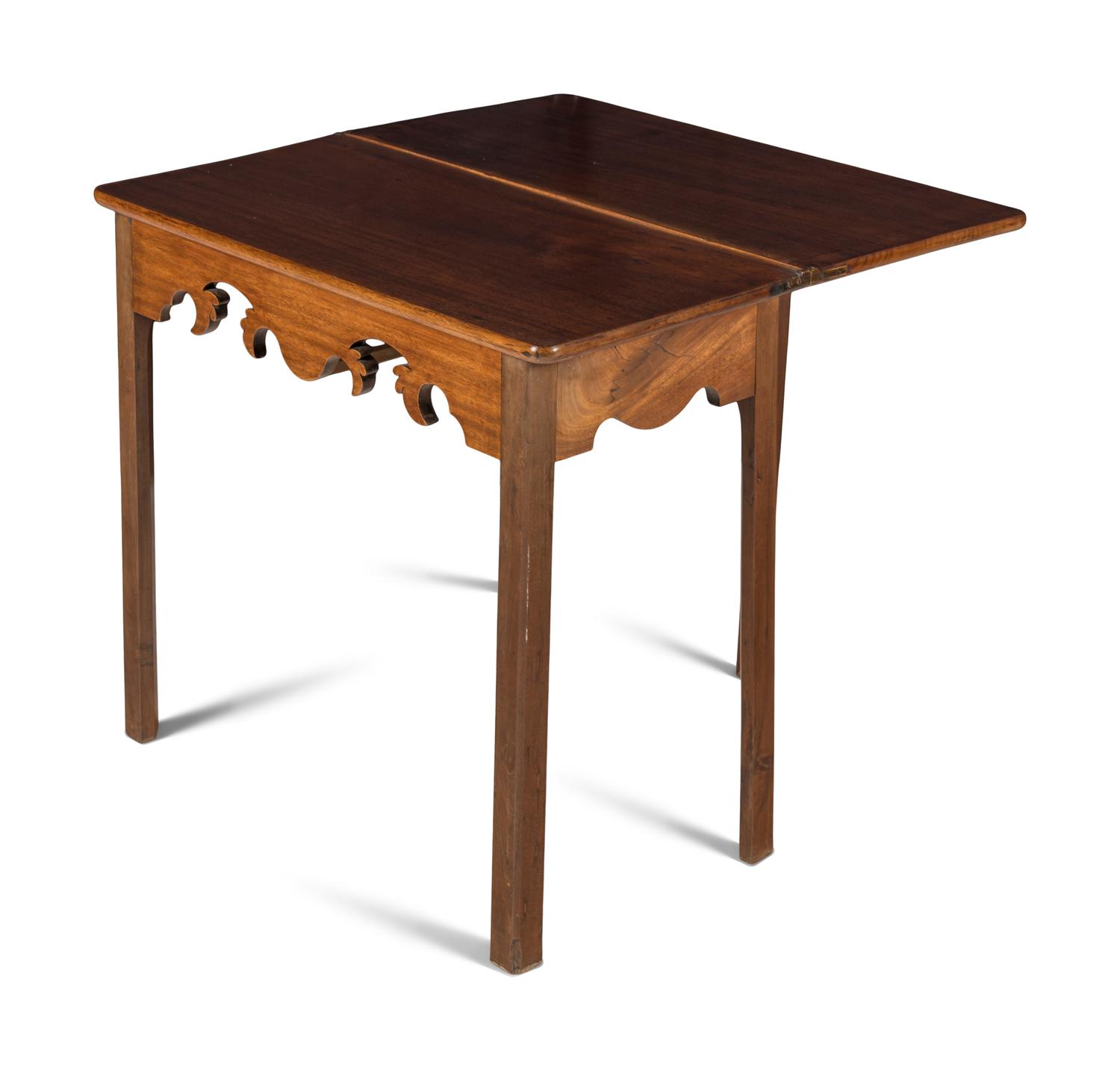 An English Mahogany Flip-Top Table